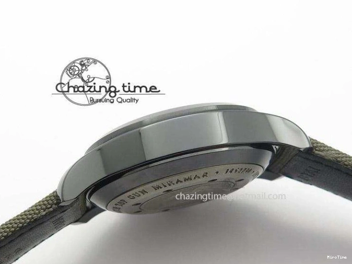 MIROTIME 0401 Pilot Top Gun Miramar IWC388002 ZF 1:1 Best Edition Ceramic Case On Nylon Strap A Practical 7345